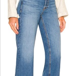 Brooklyn High Rise Straight Blue Jeans